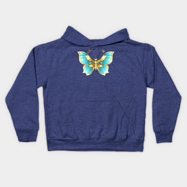 Mechanical Robot Butterfly Kids Hoodie by MyVictory